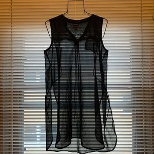 Black sheer top